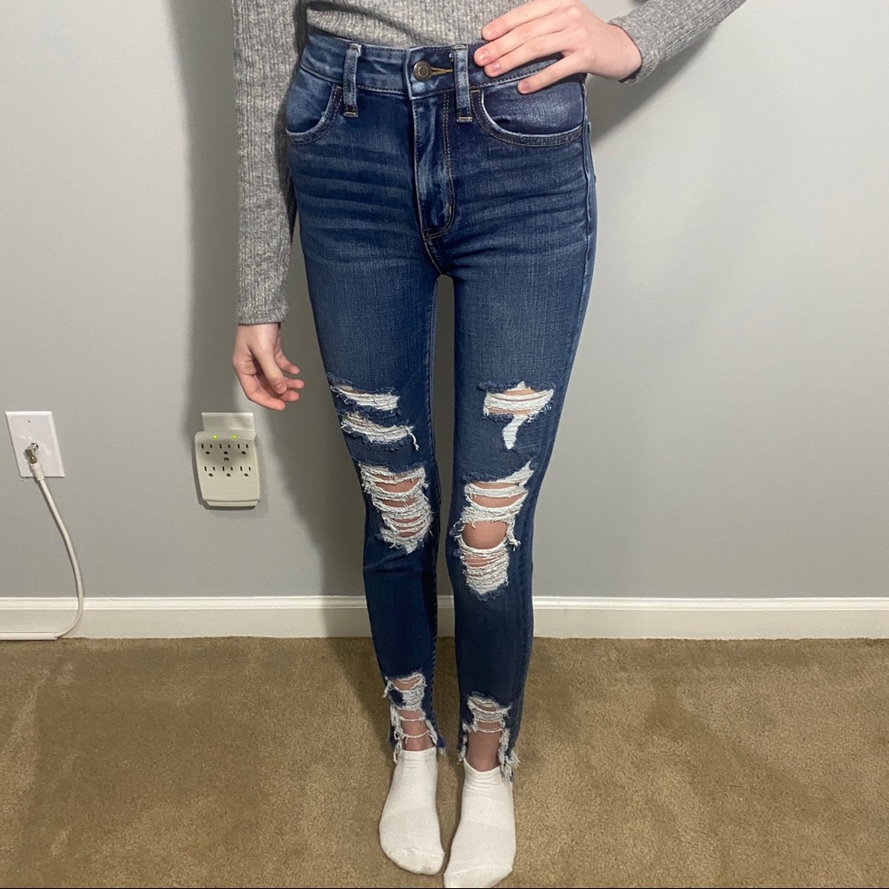 AE Ripped Super Hi-Rise Jegging